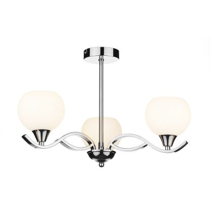 Aruba 3 Light Semi Flush Polished Chrome - Image 4
