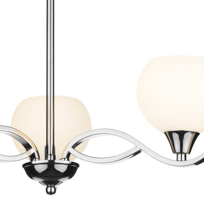 Aruba 3 Light Semi Flush Polished Chrome