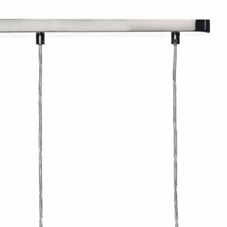 Boda 3 Light Pendant Satin Chrome Double Glass