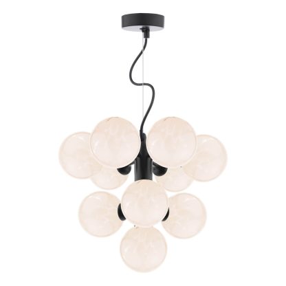 Vine 10 Light Pendant Satin Black