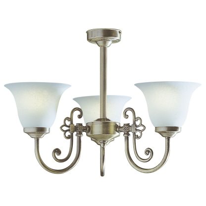 Woodstock 3 Light Antique complete with Glass - Image 4