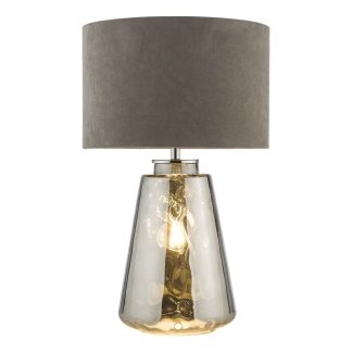 Wycliffe Table Lamp Smoked Glass With Shade