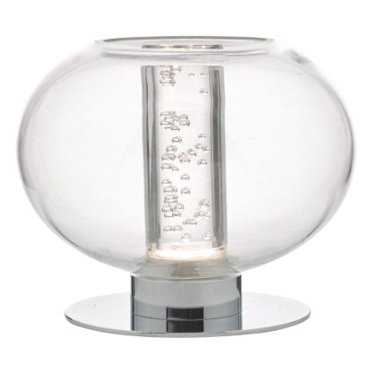 Yomara Table Lamp Polished Chrome & Glass LED