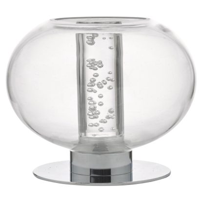 Yomara Table Lamp Polished Chrome & Glass LED - Image 2
