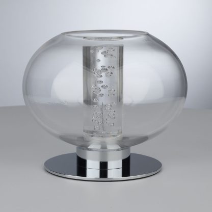 Yomara Table Lamp Polished Chrome & Glass LED - Image 6