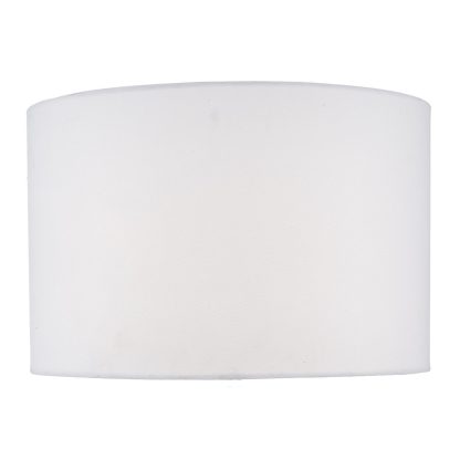 Zachary White Linen Drum Shade 43cm