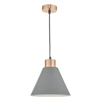 Zocalo 1lt Pendant Grey & Copper