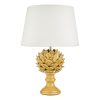 Violetta Table Lamp Yellow Ceramic With Shade - Image 2